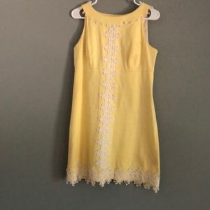 Lilly Pulitzer yellow sun dress.